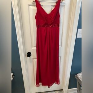 David’s Bridal Apple Red Dress. Size 4